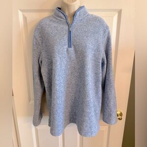 Catalina Women's Heathered Blue Zip-Up Fleece Pullover Jacket.